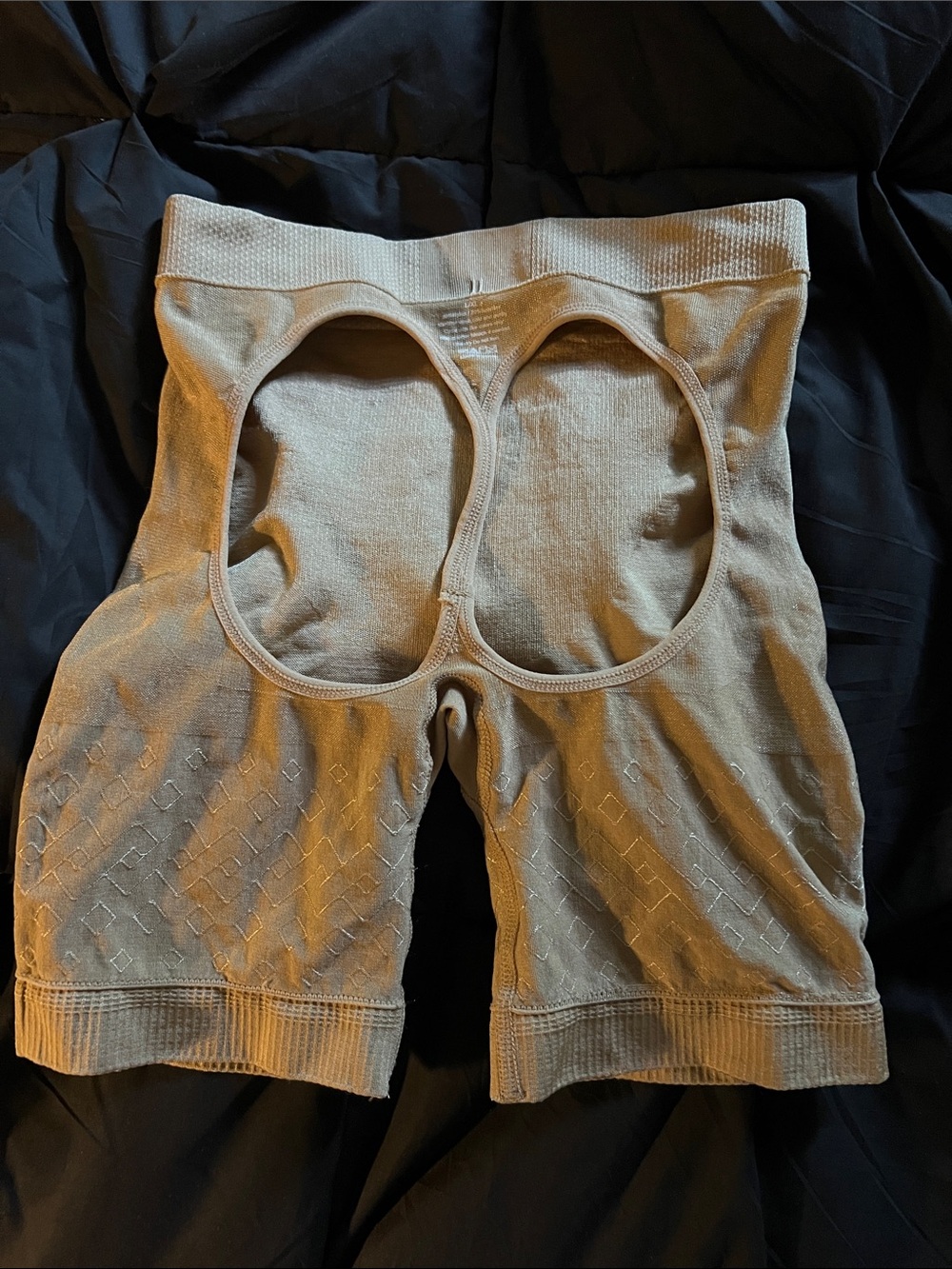 Butt Lifter Shapewear Shorts L/XL – Tummy Control Open Gusset Thigh Smoother